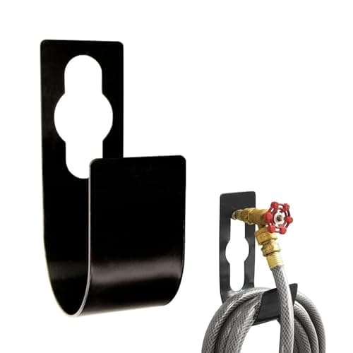 Image of Heavy Duty Hose Pipe Holder for Wall – Garden Hose Holder Bracket, Wall Mounted Hose Hook Hanger – Weatherproof Garden Hose Storage & Tidy, Outdoor Hosepipe Holder