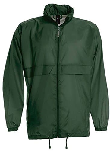 Image of B&C Sirocco Men's Lightweight Jacket - Bottle Green - 3XL