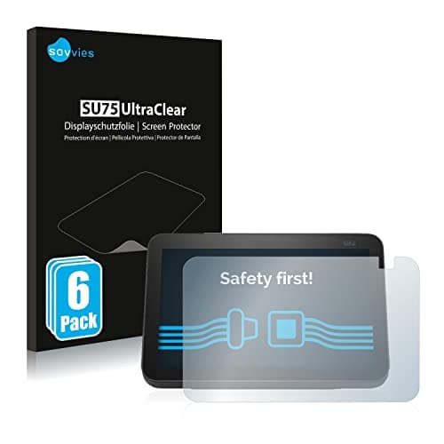 Image of Savvies 6 Pack Screen Protector compatible with Amazon Echo Show 8 2021 (2nd Gen.) Protection Film Clear