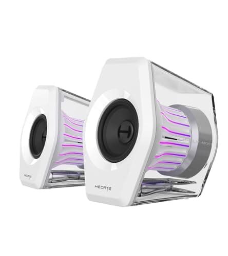 Image of Edifier G2000 Pro Bluetooth Computer Speakers with 7.1 Virtual Surround Sound, RGB Lighting, USB/AUX Input Desktop Speakers, Ideal Gaming Desk Accessories for PC, PS5, Switch, Game Console (White)