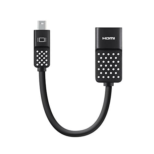 Image of Belkin Mini Display Port to HDMI Adapter 4K (Compatible for Macbook Air, Macbook Pro and Other Mini-DP Enabled Devices) – Black