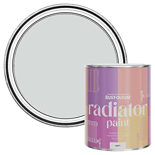 Image of Rust-Oleum Grey Radiator Paint in Matt Finish - Winter Grey 750ml