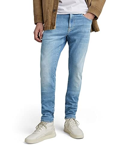 Image of G-STAR Men's Revend Skinny Jeans, Blue (lt indigo aged 51010-8968-8436), 29W / 34L