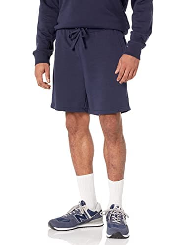 Image of Amazon Essentials Men's Lightweight Sweat Shorts (Available in Big & Tall), Navy, L