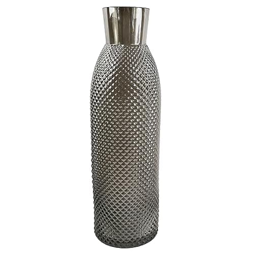 Image of Designer Glass Vases, 50cm Smoke Grey
