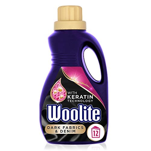 Image of Woolite Liquid Laundry Detergent, 750ml, Pack of 1, For Dark Fabrics & Denim, Hand & Machine Wash, Revives Colours & Prevents Dulling, 12 Washes
