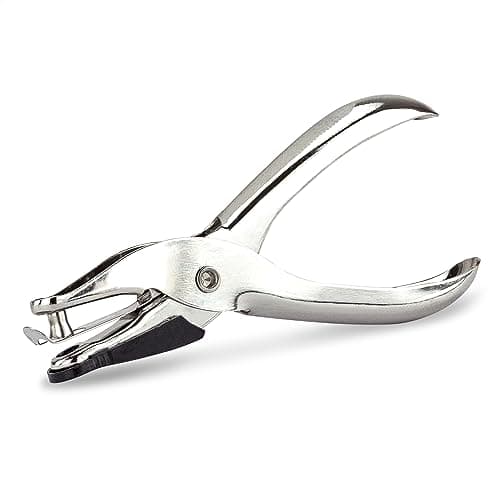 Image of Rapesco PF25A001 Single Hole Paper Punch, 10 Sheet Capacity, Silver
