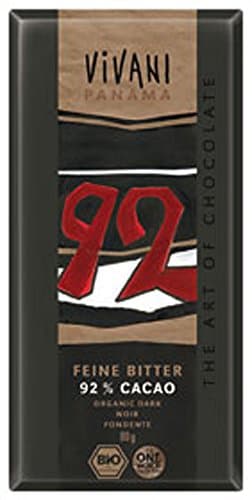 Image of 4p-SET Bio Fine dark chocolate with 92% cocoa 80g Vivani