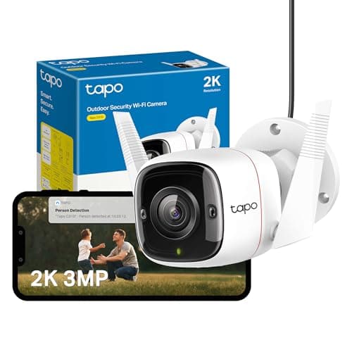 Image of Tapo C310 2K 3MP Wired Security Camera Outdoor, Motion Detection, IP66, Built-in Siren, 2-Way Audio, Night Vision, Cloud and Local Storage, Works With Alexa and Google, No Monthly Fee