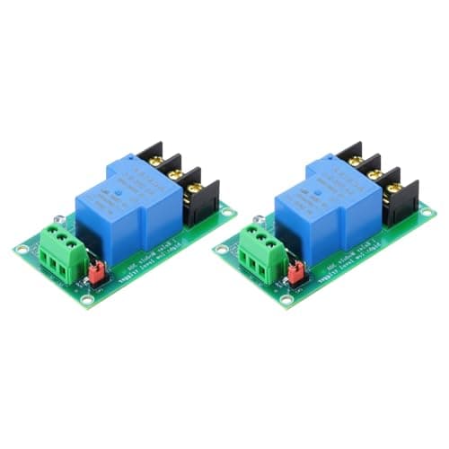 Image of sourcing map 2 Pcs DC 12V 1 Channel Relay Module Switch Board Shield 30A High or Low Level Trigger for Electronics Industrial Home Automation