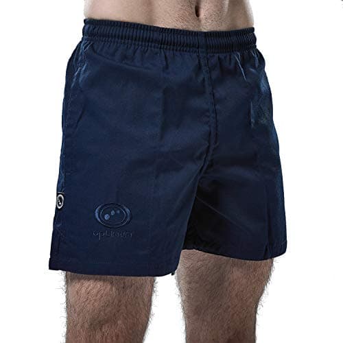Image of Optimum Men's Auckland Rugby Shorts with Internal Drawstring & Pockets, Ideal for Gym, Training, & Outdoor Activities Workouts, Running, Cycling, and Marathons | 38 Inches, Navy