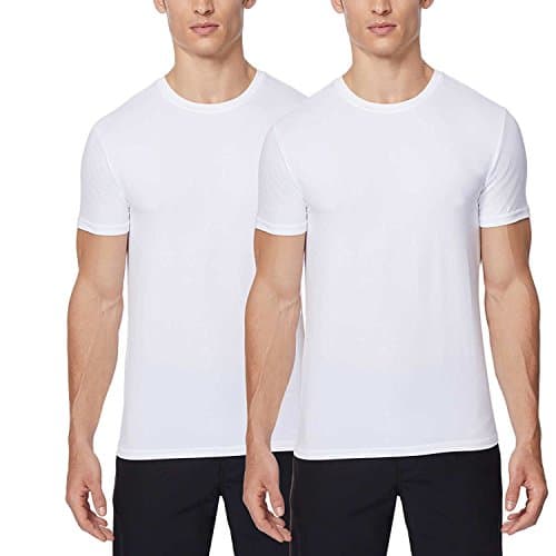 Image of 32 Degrees Cool Mens 2 Pack Short Sleeve Crew Neck, White/White, Medium