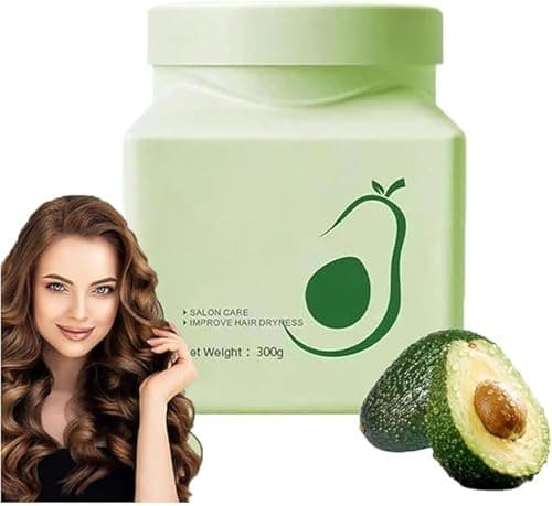 Image of Avocado Hair Mask For Intensive Care – Deep Conditioning Avocado Oil Hair Mask, Hydrates, Nourishes & Deep Repairs, Avocado Hair Mask Treatment for Dry, Damaged Hair (1 Pcs)