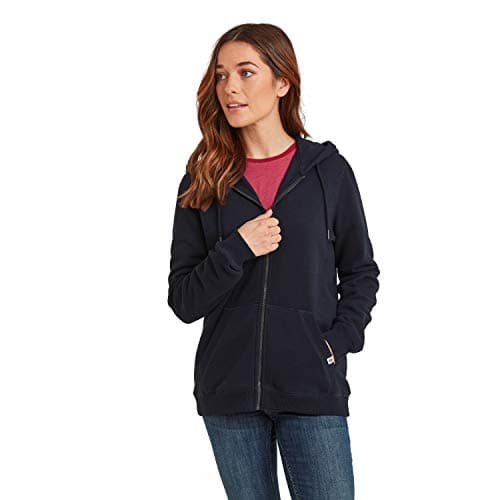 Image of TOG24 Mia Womens Supersoft Brushed Back Fleece Full Zip Ultra Warm Premium Hoody Sweatshirt Dark Indigo