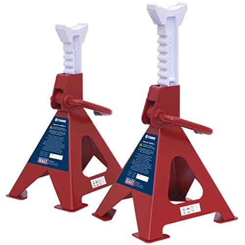 Image of Sealey Vs2006 Axle Stands 6Tonne Capacity Per Stand 12Tonne Per Pair Ratchet