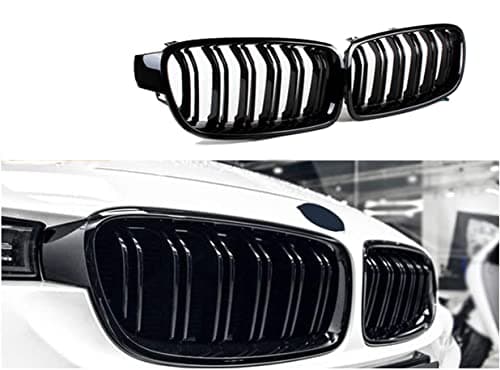 Image of Gangying F30 Grille for BMW 3 Series F30 F31 F35 Kidney Grill 318d 320d 330d 320i 328i 335i 335i xDrive Accessories Glossy Black 2012-2018