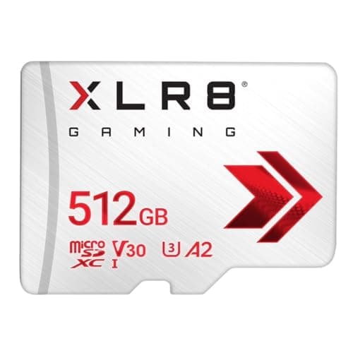 Image of PNY 512GB XLR8 Gaming microSDXC Memory Card - 100MB/s, UHS-I, 4K UHD, Full HD, U3, V30, A2 - Micro SD for Portable Console Gaming on Nintendo-Switch, Steam Deck, Smartphones and Tablets