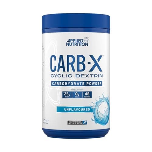 Image of Applied Nutrition Carb X Highly Branched Cyclic Dextrin Carbohydrates, Intra & Post Workout Carbs Powder, Fuel Training & Recovery, Vegan, Gluten Free, Sugar Free, 1.2kg 48 Servings (Unflavoured)