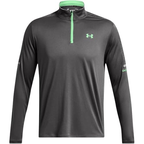 Image of Under Armour Mens Tech Ut Quarter Zip Fleece Top Grey L