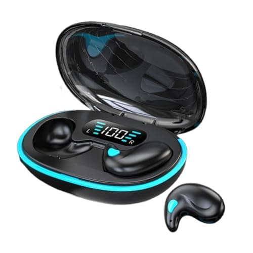 Image of True Wireless Noise-Canceling Earbuds - Bone Conduction Sleep Headphones with Charging Case - Open-Ear, IPX5 & Microphone - Perfect for Side Sleepers, Gym Workouts, Commuting