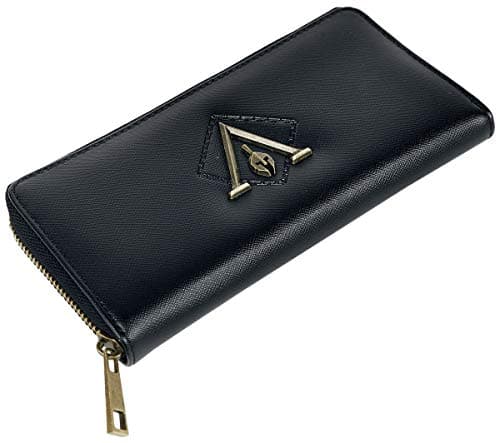 Image of Difuzed Assassin's Creed Odyssey Metal Logo Badge Premium Ladies Wallet Purse Black