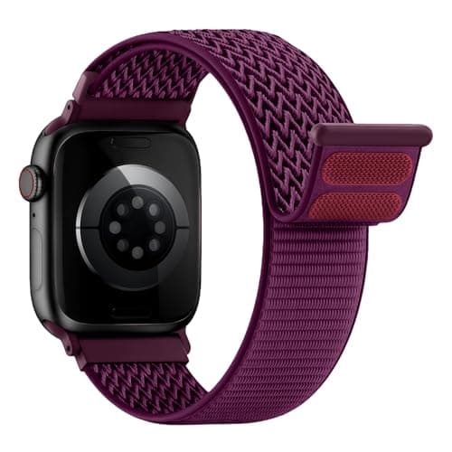 Image of Nylon Sport Loop Straps for Apple Watch Strap 44mm 40mm 49mm 46mm 45mm 42mm 41mm 38mm Men Women,Soft Breathable Fabric Waterproof Bands for Apple Watch Band Series 11 10 9 8 7 6 5 4 Ultra/3/2 SE/3/2