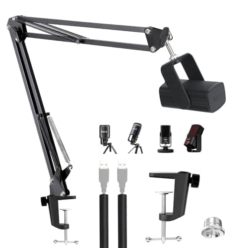Image of Rode NT-USB Mic Arm - Compatible with NT USB+/Mini/XCM-50, Boom Arm with Cable Sleeve by YOUSHARES