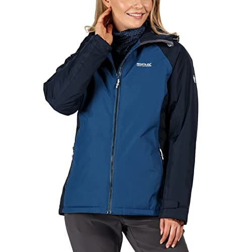 Image of Regatta Voltera Protect Waterproof Taped Seams Heated Hooded Jacket Jacket - BlueOpal/Navy, 10