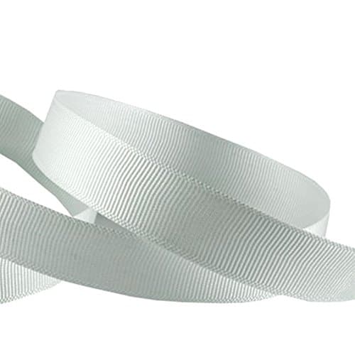 Image of Silver Grosgrain Ribbon – 10 Metre Roll, 6mm Wide – Durable Ribbed Fabric Ribbon for Crafts, Gift Wrapping, Sewing, Hair Bows, Decorations & DIY Projects