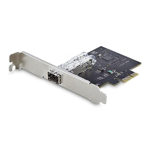 Image of StarTech.com 1-Port GbE SFP Network Card, PCIe 2.1 x1, Intel I210-IS, 1GbE Controller, 1000BASE Copper/Fiber Optic, Single-Port Gigabit Ethernet NIC, Desktop/Server Backplanes (P011GI-NETWORK-CARD)