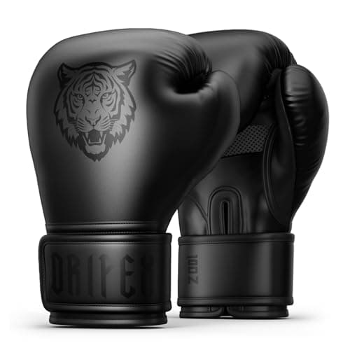 Image of Dripex Boxing Gloves for Men Women Youth, Boxing Training Gloves | for Heavy Bag Workout, Muay Thai, Kickboxing, Sparring Punching Black tiger 10oz