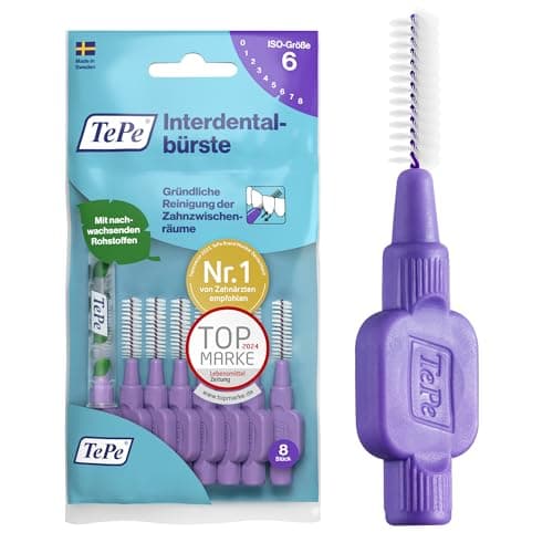 Image of TePe Interdental Brushes 1.1 mm Pack of 8 Purple