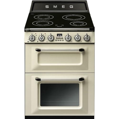 Image of Smeg Victoria TR62IP2 60cm Electric Cooker with Induction Hob - Cream - A/A Rated