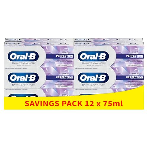 Image of Oral-B 3D White Advanced Luxe Perfection Toothpaste 12 x 75ml Multipack