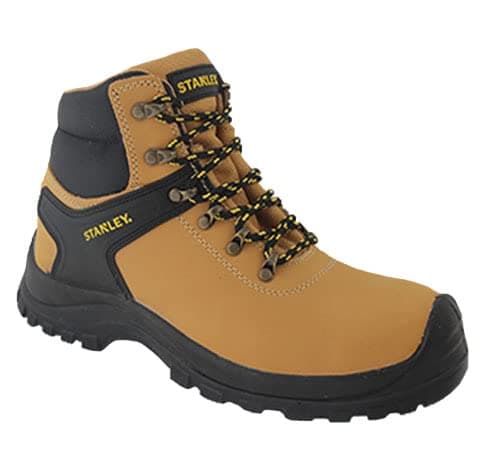 Image of NEW MENS STANLEY NOVA SAFETY STEEL TOE CAP WORK APPRENTICE LIGHWEIGHT LEATHER BOOTS ANKLE SHOES (HONEY, uk_footwear_size_system, adult, men, numeric, medium, numeric_11)