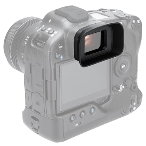 Image of Extended Type Eyecup Long Soft Silicone Eyepiece for Canon EOS R3 Camera Replaces Canon ER-h & ER-He Eye Cup