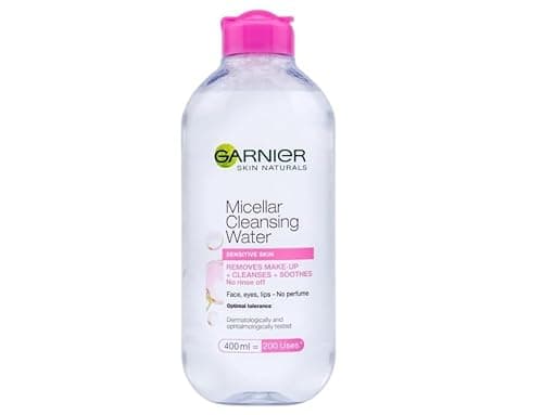 Image of Garnier Micellar Cleansing Water, Gentle face Cleanser & Makeup Remover, Fragrance-Free, Vegan Formula, Suitable For All Skin Types, Even Sensitive, Skin Active, 400ml