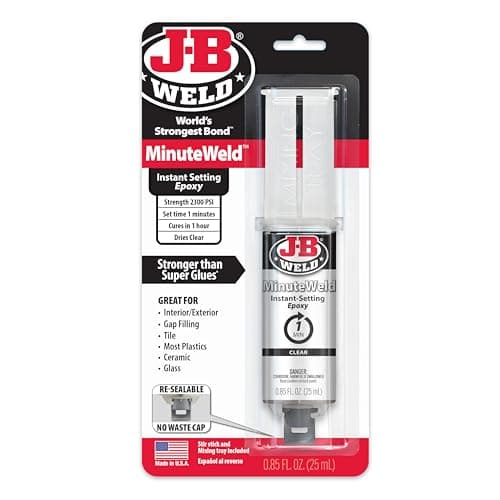 Image of J-B Weld 50101 MinuteWeld Epoxy Syringe Simply,25 ml,Clear