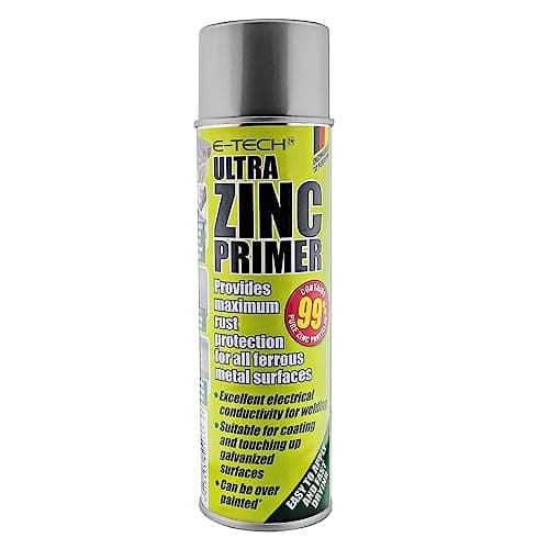 Image of E-TECH Ultra Zinc Primer Anti-Rust - 500ml - Ideal for vehicle chassis and sub-frame restoration and protection