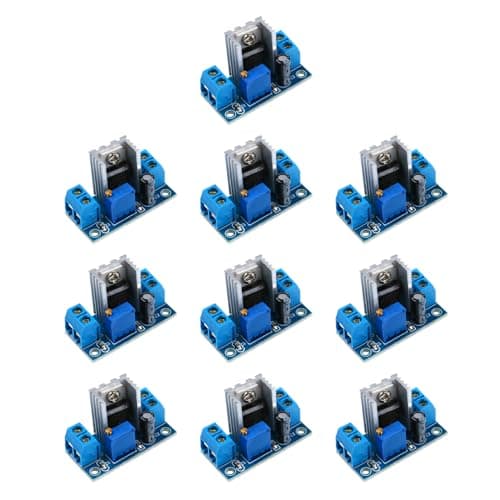Image of EC Buying 10Pcs LM317 DC Converter Step-Down Module Buck Step Down Circuit Board Module Linear Regulator LM317 Adjustable Voltage Stabilizer Power Board