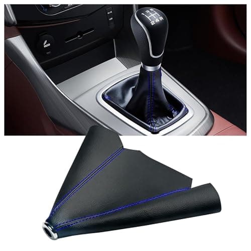 Image of HJXCFUCDV Gear Stick Gaiter, for Opel Zafira C Tourer (P12) 2011-2022 2023 2024 2025 2026 Gear Shift Boot PU Leather Shifter Cover Manual Automatic Interior Car Tuning Accessory,B