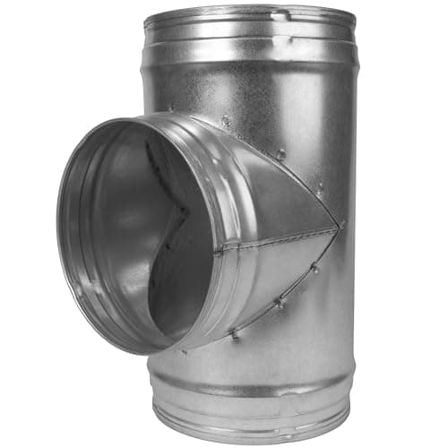 Image of Vent Systems Ø150mm / 6" Inch Y-Shape Duct Connector, Splitter – 3-Way Round Galvanised Steel Pipe Adapter for Airflow, Ventilation, HVAC, Vent Hose – Durable Metal Duct Fitting – Ducting Joint