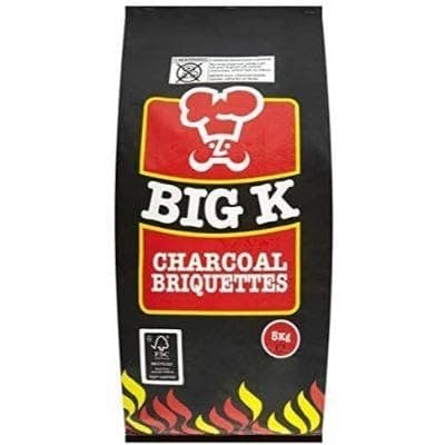 Image of Bigg K Charcoal Briquettes – 5kg | Long-Lasting, Consistent Heat | Ideal for Grilling, Smoking & Slow Cooking | Low Ash, Easy to Use | BBQ Essential