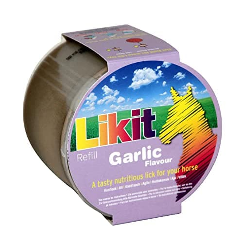 Image of Likit Horse Treat Garlic Large Regill 250g | Tasty Horse Treat, Reduce your Horse's Boredom & Stress | Garlic