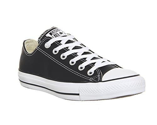 Image of Converse Chucks Leather 132174C CT AS OX Classic Lea Black Black, Größe Schuhe Herren:EUR 43