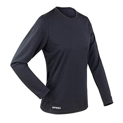 Image of Spiro Women's Quick Dry Performance Short Sleeve T-Shirt - Black, Large