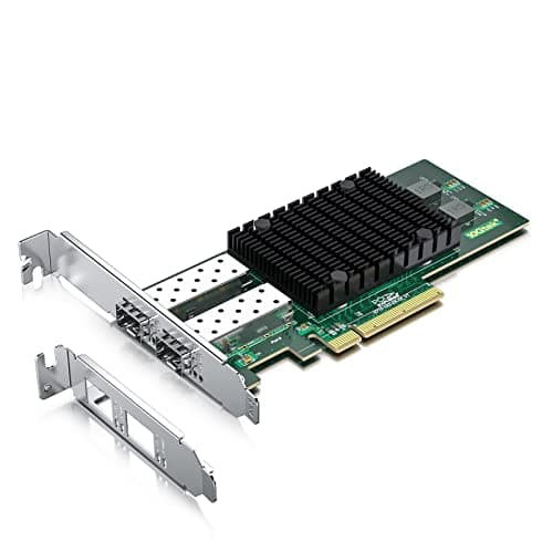Image of 10Gtek 10Gb PCI-E NIC Network Card, Dual SFP+ Port, mit original Intel X710-BM2, PCI Express Ethernet LAN Adapter Support Windows Server/Windows/Linux/ESX, Compare to Intel X710-DA2