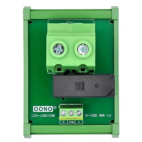 Image of Passive 12V SPST 90Amp 277VAC/60VDC Latching Relay Module, DIN Rail Mount, OONO D-1526T