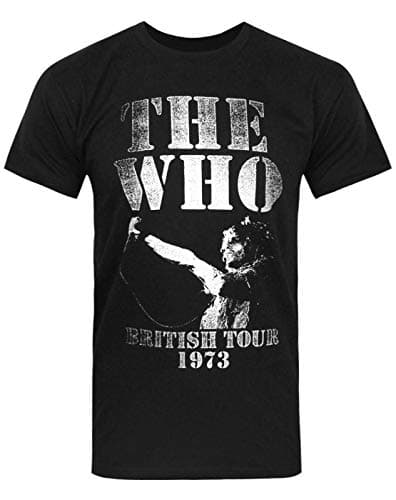 Image of Who British Tour 1973 Men's T-Shirt Black