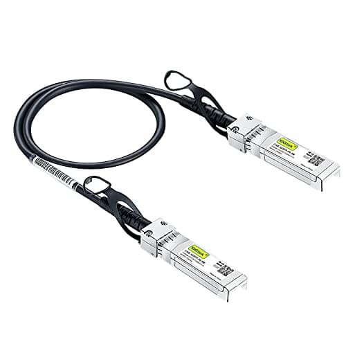 Image of 10Gtek 1.25G SFP DAC Twinax Cable 0.5-Meter(1.65ft), Passive, Compatible for Cisco SFP-1GBASE-CU0.5M, Ubiquiti UniFi, Netgear, D-Link, TP-LINK, Zyxel, QNAP NAS, Mikrotik and more